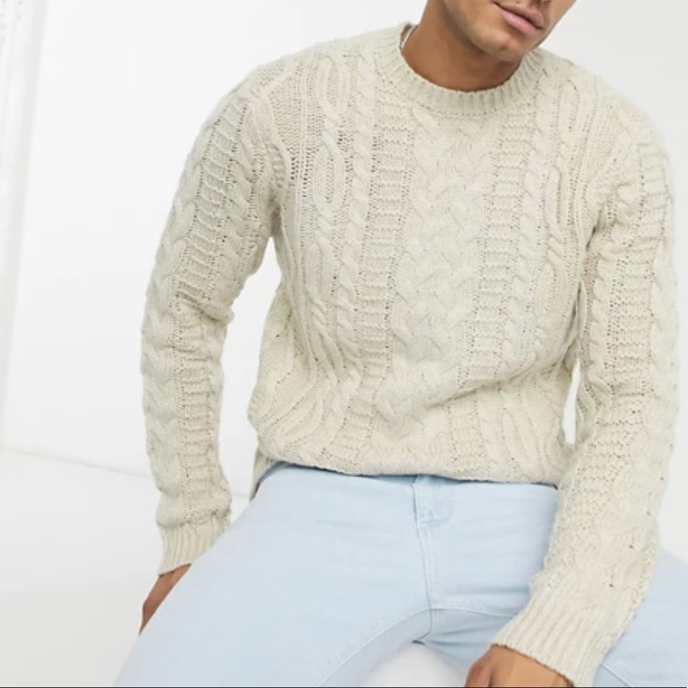 Fishermens heavy Cable knit sweater